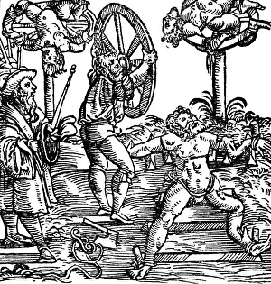 1548: justice, penitentiary system, breaking wheel