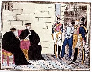 Gendarmerie: justice, questioning, interrogation of a prisoner