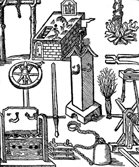 Pyre: justice, torture, ordeal, excecution tools, gallows