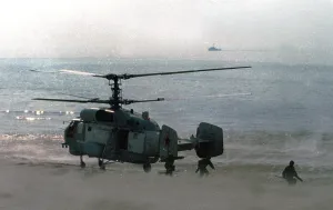 Detachment: K-27 helicopter discards troops, 1996