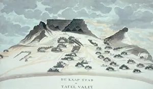 Sachm: De Kaapstad of Tafel Valley, circa 1804