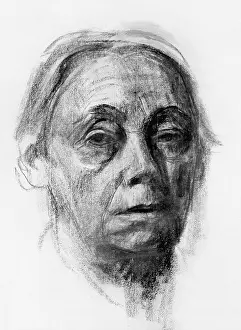 Self Portrait: Kaethe Kollwitz, 1927