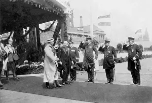 Hapag: Kaiser Wilhelm II with Albert Ballin at the launch of the B