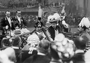 Kaiser Wilhelm II and Empress Auguste Viktoria during their