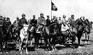 Moltke: Kaiser Wilhelm II with his general staff, 1913