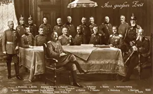 Falkenhayn: Kaiser Wilhelm II surrounded by German Government
