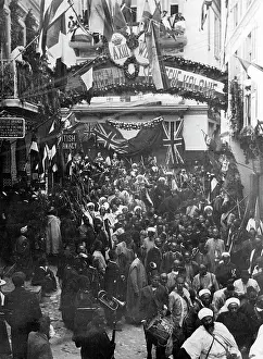 Tangier: Kaiser William II of Germany visits Tangier, Morocco, 1905