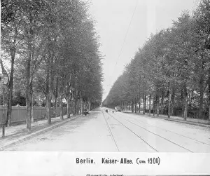Tramway: Kaiserallee in Berlin, around 1900