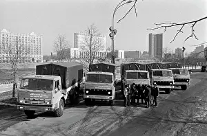 Shevchenko: KamAZ trucks in Moscow, 1981