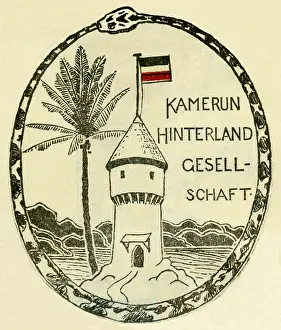 Black White Red: Kamerun Hinterland Gesellschaft, emblem, 1898
