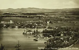 Kammer: Kammer - Seewalchen at the Lake Attersee. View from
