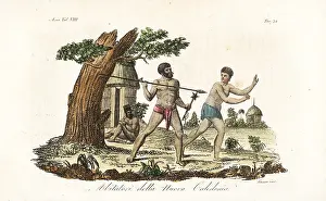 Ferrario: Kanak natives of New Caledonia
