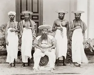 Kandy: Kandy, Celyon, Sri Lanka, group of chiefs