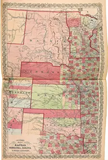 Nebraska: Kansas-Nebraska-Dakota 1865