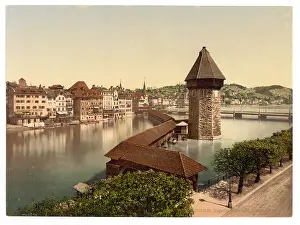 Lucerne: Kapellbrucke and Wasserturm, Lucerne, Switzerland Kapellbr?c