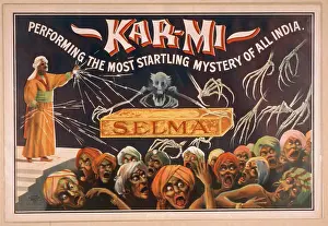 Startling: Kar-mi performing the most startling mystery of all India