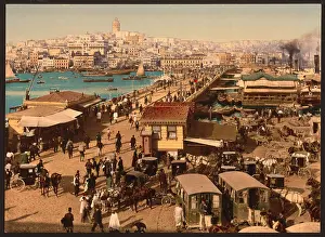 Kara: Kara-Keui (Galata) and view of Pera, Constantinople, Turkey