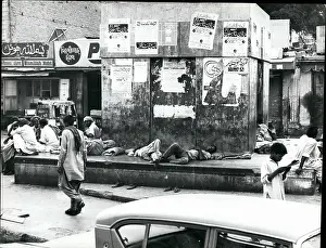 Karachi: Karachi - Workers sleeping outside a held in