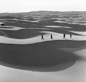 Turkmen: In Karakum desert, 1970