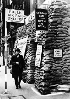 Outfitted: The Kardomah Cafe, outfitted as an air raid ?