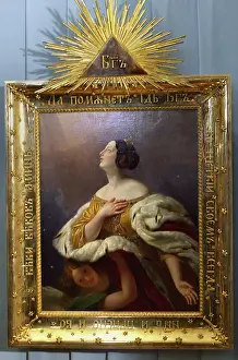 Assumed: Karl Briullov icon ?St. Alexandra Being Assumed