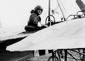 Caspar: Karl Caspar in a Rumpler Taube, 1914