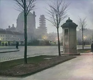 Cupolas: The Karlsplatz square in the morning