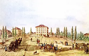 Karlsplatz: Karlsplatz / Stachus in Munich, 1810
