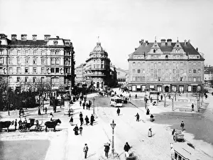 Karlsplatz: Karlsplatz (Stachus) in Munich around 1890