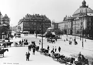 Karlsplatz: Karlsplatz / Stachus in Munich, about 1900