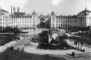 Karlsplatz: Karlsplatz / Stachus in Munich, about 1900