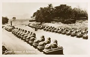 Senusret: Karnak Temple Complex, Egypt - Avenue of Sphinxes