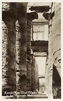 Senusret: Karnak Temple Complex, Egypt - Great Pillars, Hypostyle Hall