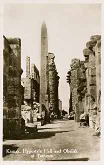 Senusret: Karnak Temple Complex, Egypt - Hypostyle Hall and Obelisk