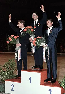 Hampl: Karol Divin - Donald Jackson - Alain Calmat, .medal winners