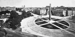 Karolinenplatz: Karolinenplatz in Munich with obelisk before 1914