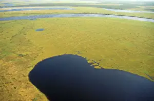 Denisov: Karst lake in Arctic tundra, 1995