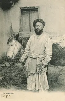 Uighur: Kashmir, India - A Uighur Man and Mule