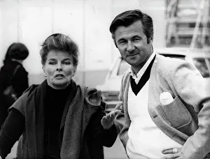Chaillot: Katharine Hepburn and Bryan Forbes filming in Nice