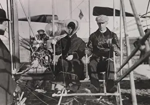 Firsts: Katharine Wright sits beside brother Wilber