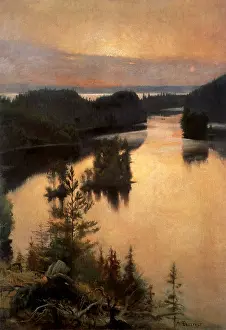 Ponds: The Kaukola Hillocks at Dusk