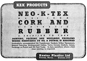 Jointing: Kautex Neo-K-Tex Jointing Material. Cork & Rubber Jointing