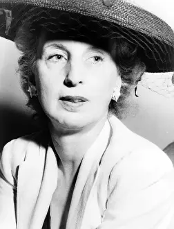 Mccarthyism: Kay Boyle (1902-1992), boarding an airplane ?
