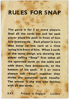 Snap: Kay Snap - Rules of the Game