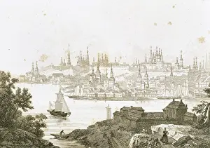 Navigating: Kazan. Engraving