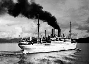 Kraft: KdF ship Der Deutsche near Norway