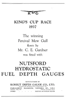 Hydrostatic: KDG Nutsford Hydrostatic Fuel Depth Gauge 1937