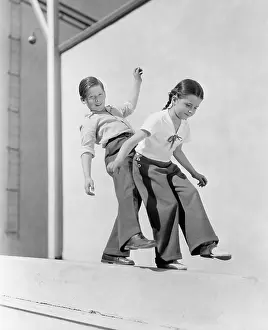 Challenging: Keeping their balance