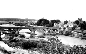 Kelso: Kelso, view from Maxwellheugh c1955