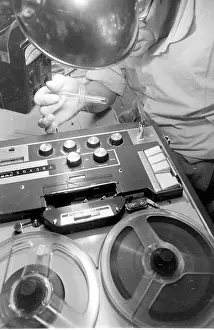 Achurch: Ken Achurch with spying equipment